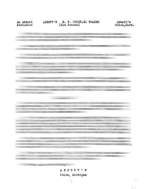 PDF Cocktail Shaker instructions